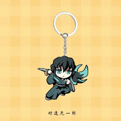 Demon Slayer keychain Tokitoru Muichiro anime peripheral acrylic pendant student cute anime school bag pendant gift wholesale - Lootquake