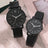 2PCS Set Couple Fashion Casual Leather Watches Ladies Simple Dial Quartz Wristwatches Dress Clock Montre Femme - Lootquake