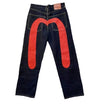 Jeans Women Gothic Y2K Retro Streetwear Black Cargo Punk Vintage Kpop Print Wide Leg Denim Panrts Female Autumn Trousers Pants - Lootquake
