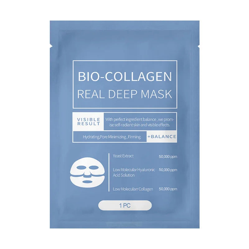 Mascarilla facial de biocolágeno (1/3/5/10 unidades), antiarrugas, aclara líneas finas, reafirma la piel, antiedad, ilumina, cuidado de la piel, cosmética coreana.