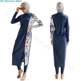 Burkini Muslim Swimwear 2023 Swimming Suit For Women Modest Swimsuit Islamic Clothing Sets Fashion Long Dress Turban Full Cover - Lootquake
