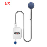 Mini calentador de agua instantáneo para ducha, impermeable, de acero inoxidable 304, calentador de agua eléctrico, ducha de calentamiento rápido, LCD digital para hotel