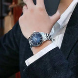 SEIKO Automatic AAA+ Men's Cocktail Style Multi-function Steel Strap Men's Business Commuter Gentleman Blue Mechanical Watch - Lootquake