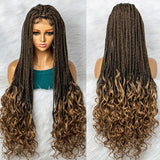 Bohemian Box Braids with Curly Ends | Pre-looped Crochet Hair