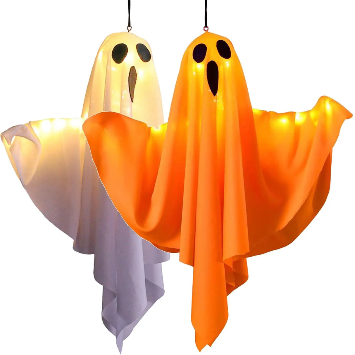 Ghost Decorations Scary LED Ghost Flying Ghost With Flexibly Adjusted Poses Halloween Pendant Decorations Hangable Party Decors