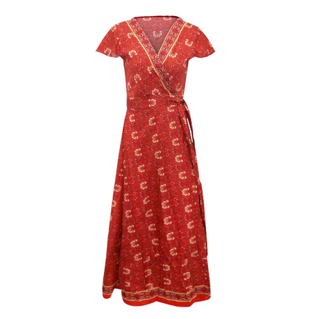 2024 Summer Leisure Hot Sale Holiday Printed Dress Sexy Long Dress Women's Wear - Lootquake