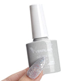 Venalisa Nail Gel Polish 7.5ml #758 Funny Bunny Milky White VIP3 Collection Long Wear Diamond Top Coat Soak Off UV LED Gel Nail
