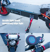 Patinete eléctrico grande K14 de 10000 W con motor dual, 72 V, 40 Ah, neumáticos todoterreno de 14 pulgadas, velocidad máxima de 90 a 120 km/h, freno hidráulico.