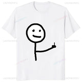 Middle Finger Funny Maniac Printed Man T Shirt Loose Casual Fashion Harajuku Hip Hop T-shirt Hipster Streetwear Comfort Clothing - Lootquake