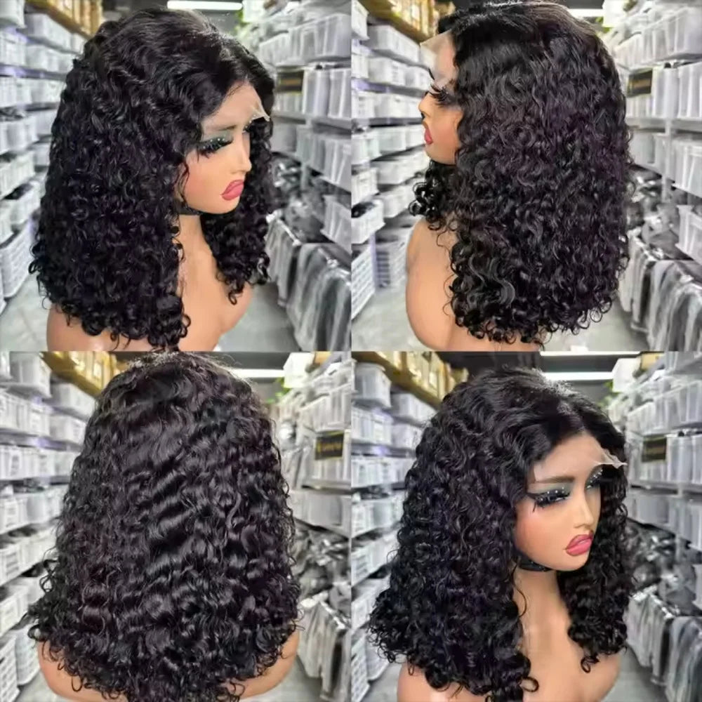250% Density 3C 4A Burmese Curly HD Lace Frontal Wig | Transparent Lace Human Hair