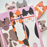 30 marcadores de gato de doble cara para estudiantes, libros de lectura, etiquetas, tarjetas de papel, libros, suministros de oficina, marcadores decorativos DIY.