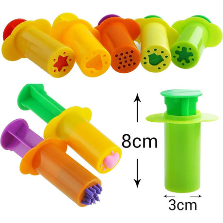 Dough Extruders Plasticine Molds Children DIY Handcraft Toys Accessories Multiple Shapes Model Play Dough Tools Kit Kids Gifts - Lootquake