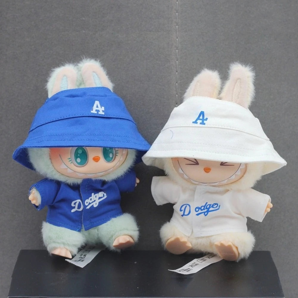 Vêtements de poupée Labubu 15/17 cm, vêtements de baseball numéro 17, accessoires de poupée DIY pour enfants, cadeau