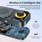 Altavoz Bluetooth 5.4, kit manos libres para coche, clip para visera, receptor de audio inalámbrico, altavoz, reproductor de música MP3 estéreo inalámbrico