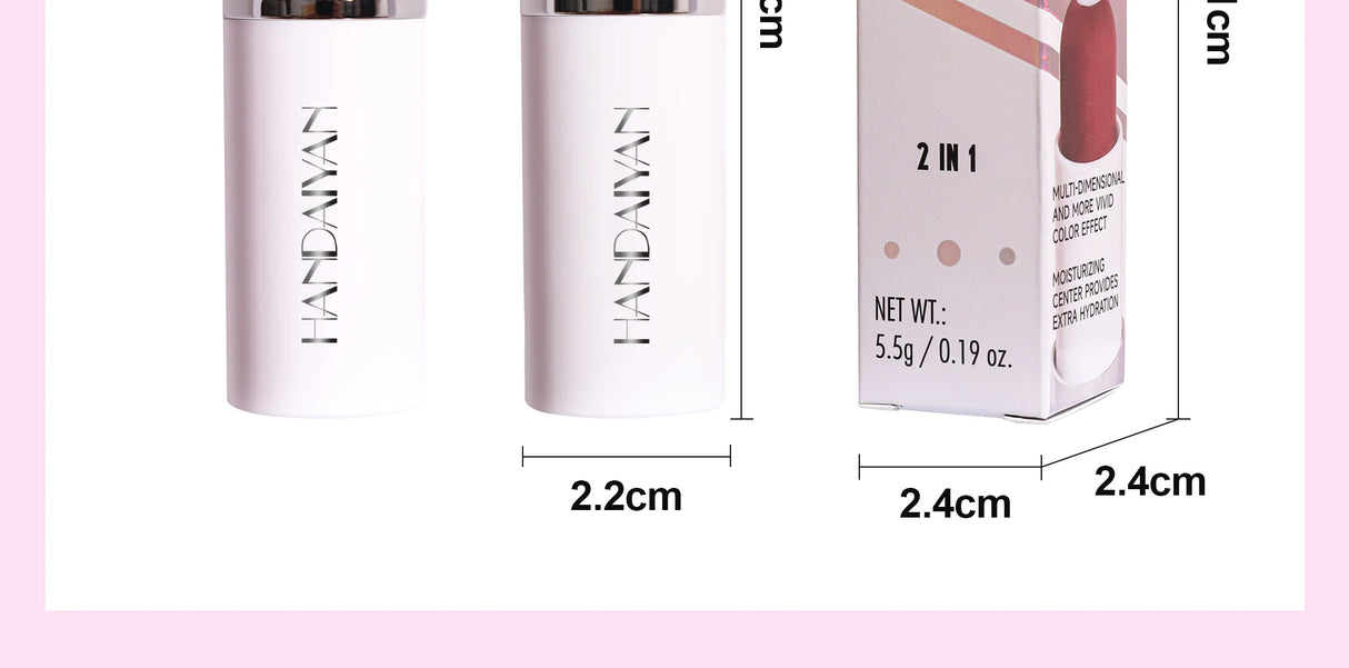 8 Colors Sandwich Moisturizing Lipstick Lip Stick Lip Gloss Long Lasting Moisturize Lipstick Lipgloss Lip Balm Makeup Cosmetics