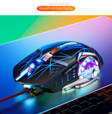 G15 Mechanical Gaming Mouse 7-Color Breathing Light Wired Laptop USB Desktop Office Computer Gaming Mouse Mute