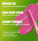 Lipstick Moisturizing Solid Lip Rouge Hydration Lip Gloss 1 set Red Pink Long Lasting Waterproof