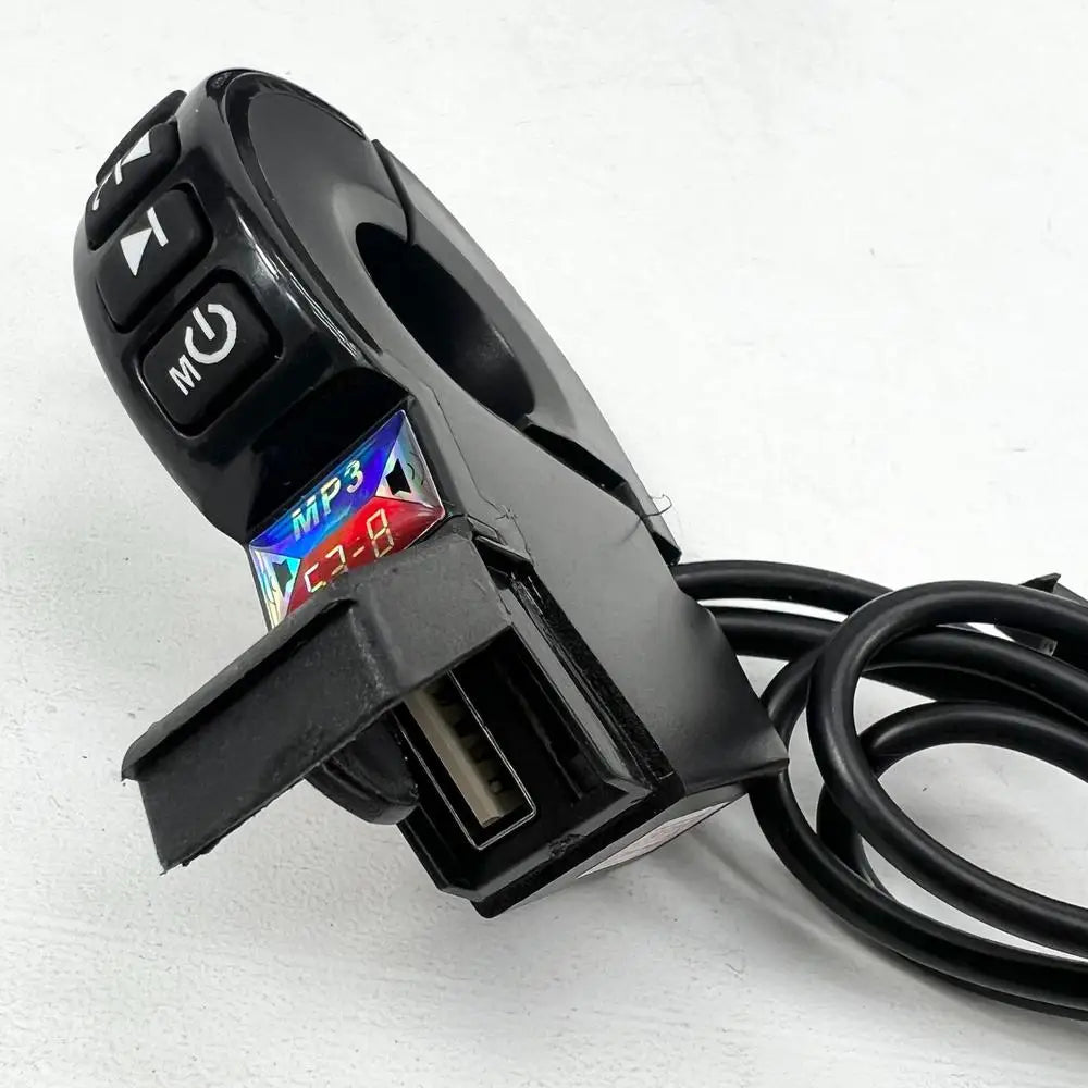 Haut-parleur Bluetooth pour moto, système audio HiFi universel 12-80 V, résistant aux intempéries, pour guidon