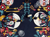 Mantel impermeable con diseño de calavera de azúcar mexicana para el Día de los Muertos, decoración para fiestas, mantel para el Día de los Muertos, decoraciones para Halloween