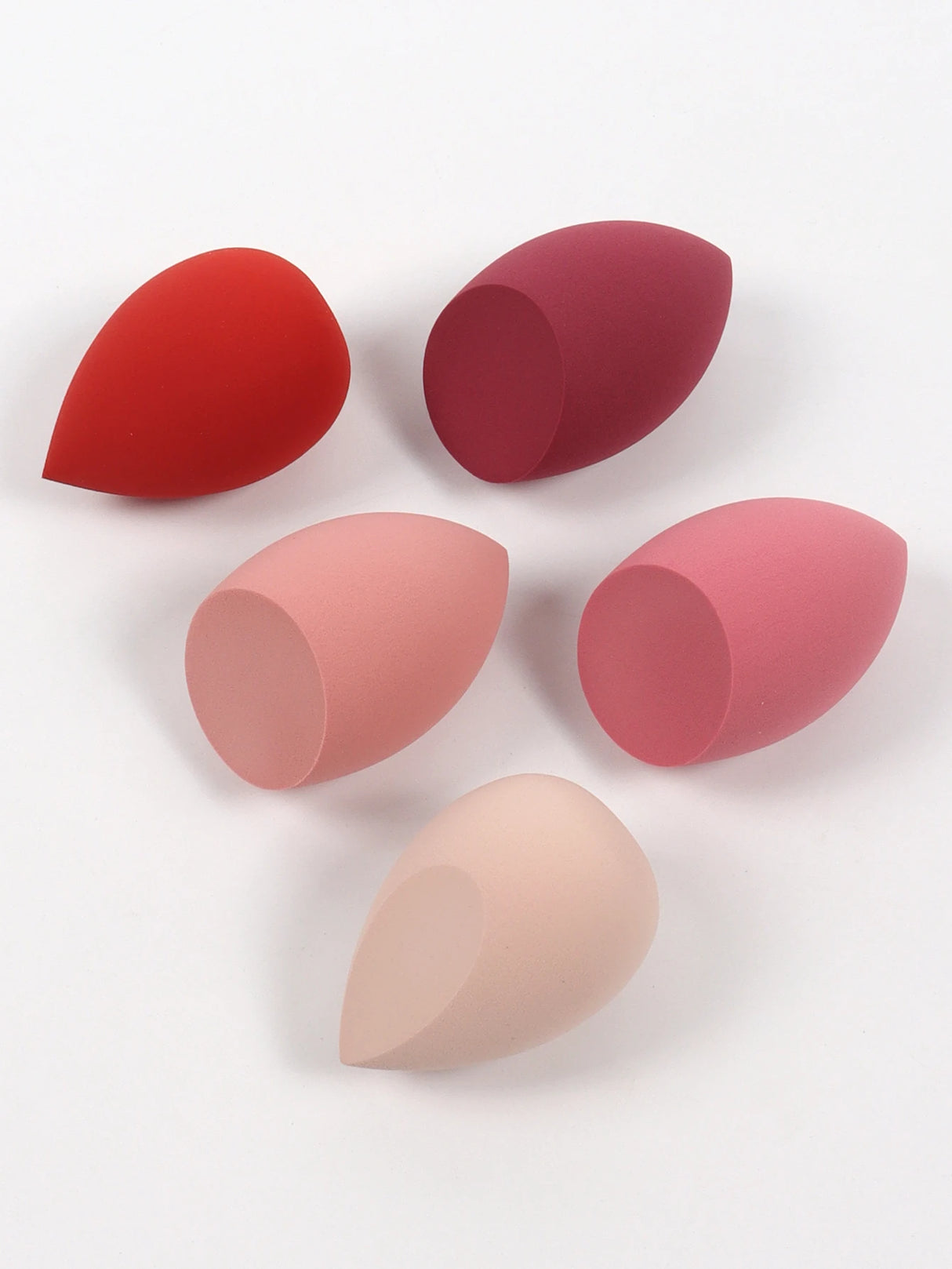 30 Beauty Eggs (Esponjas de Maquillaje) Esponja de Belleza Mixta para Base de Maquillaje, Líquida, en Crema y en Polvo Sin Impurezas, Multicolor C