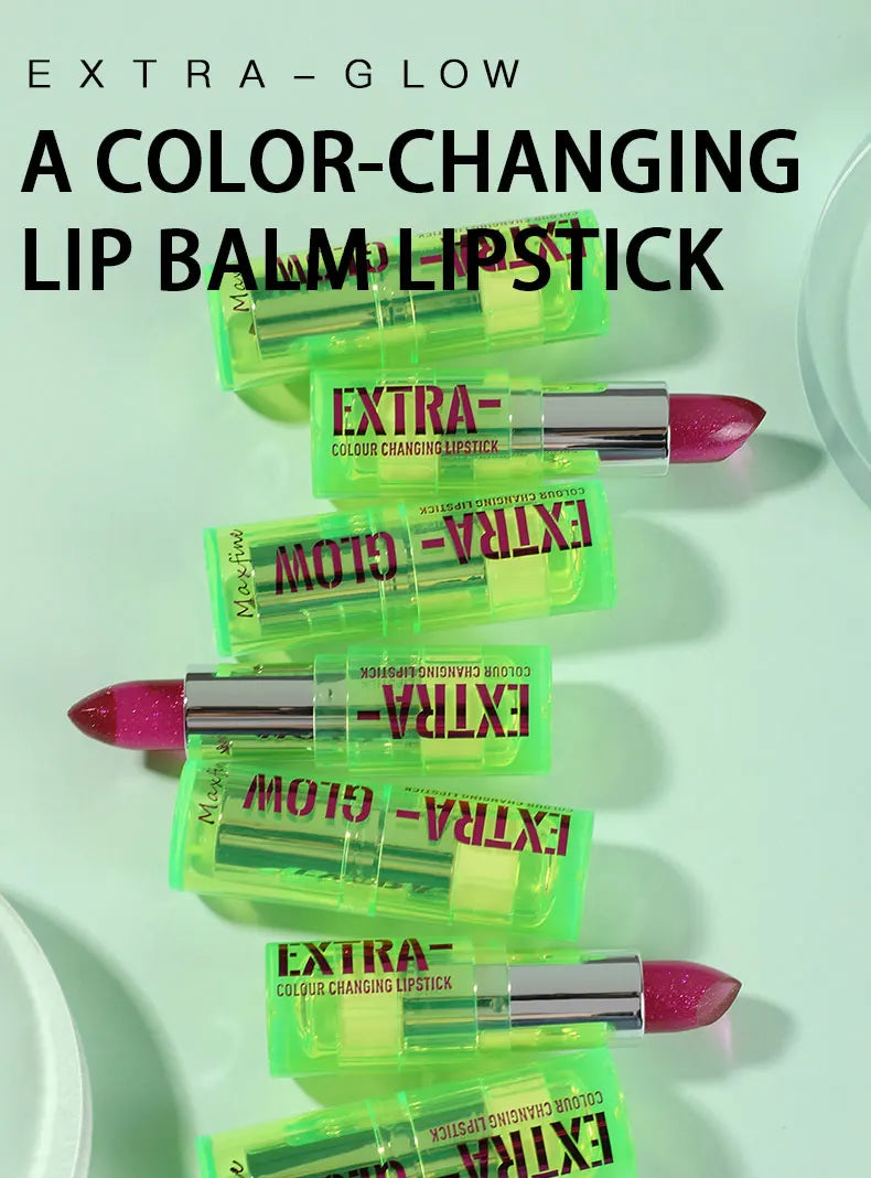 Crystal translucent color-changing jelly lipstick, moisturizing crystal lip gloss, long-lasting lip balm for daily makeup