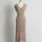 Summer High Quality Korean Simple Hollow Out Vest Knit Sweater Dress Women Japanese Gentle V-Neck Slim Elastic Knit Long Dress - Lootquake