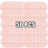 Lot de 100 houppettes rondes en velours pour poudre libre, douces et lavables, pour fond de teint, cosmétiques, outil de maquillage professionnel
