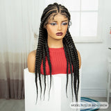 26" Natural Cornrow Braids Wig | Transparent Full Lace | Baby Hair