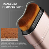 Base de maquillaje hidratante transparente y humectante con perspectiva natural, hidratante, brillante, fina y ligera. Base de maquillaje de doble cabezal rotada, más cómoda, función impermeable, fácil de maquillar, fácil de usar.
