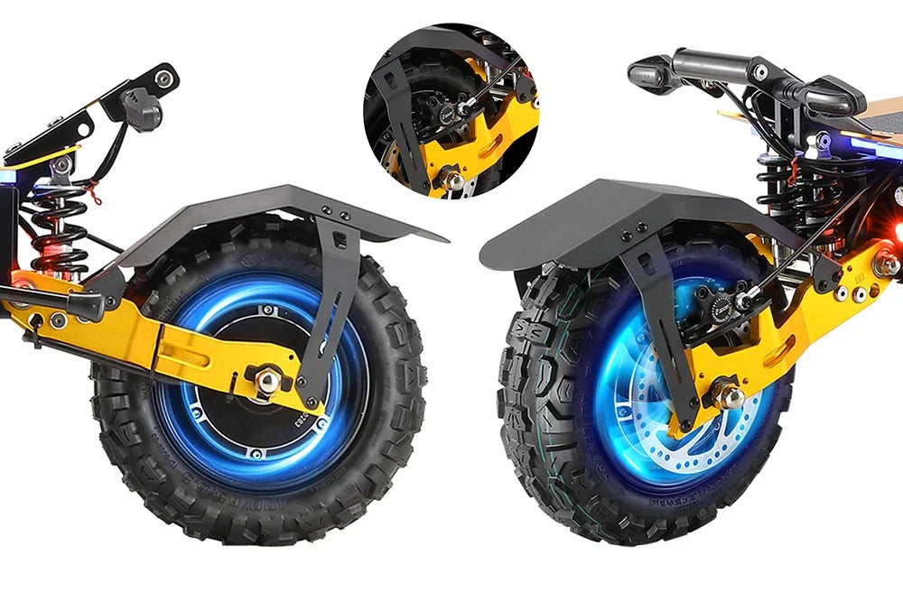 YUME X11+ Electric Scooter 6000W 60V 30Ah Battery Dual Motors 11inch Tires 90KM Max Mileage 150KG Max Speed 95km/h E-Scooter
