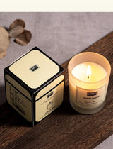 1 vela de aromaterapia con aroma a planta europea moderna para sala de estar, dormitorio, purificación del aire, fragancia duradera, decoración de vasos.