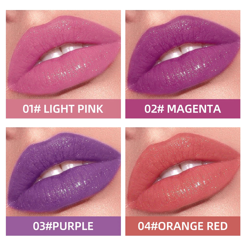 Lip-shaped lipstick seal Sip into makeup lazy blush lipstick Matte makeup effect Moisturizing lip gloss Waterproof non-stick cup