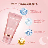 Mascarilla facial desprendible de colágeno Paquete envolvente nocturno Elasticidad Hidratación Cuidado Reduce la flacidez Opacidad Colágeno hidrolizado para