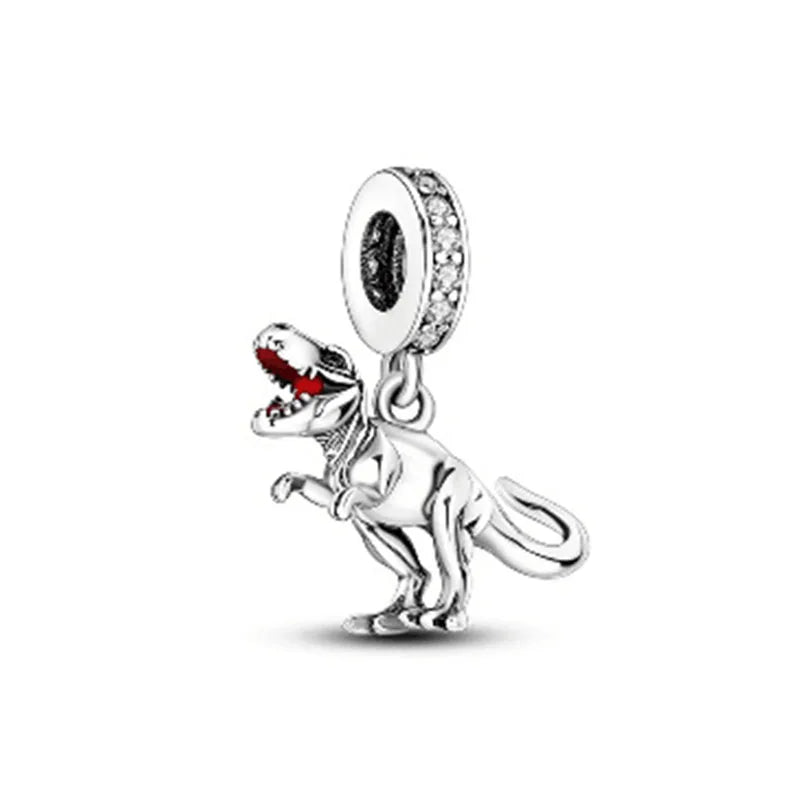 Nuevo dije de rana perezosa de plata 925 con forma de animal, pato, cerdo, oso, compatible con pulsera original, decoración, colgante para mujer, regalo de joyería