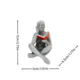 Estatua de pensadora creativa, mujer lectora artística, diseño moderno para el hogar, la oficina, estantería, mueble de TV, decoración y adorno de escritorio.