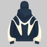 New Splicing Hip Hop Devil Pattern Hoodie Harajuku Double Hoodie Warm and Windproof Goth y2k Sweatshirt Design Hoodies Women - Lootquake