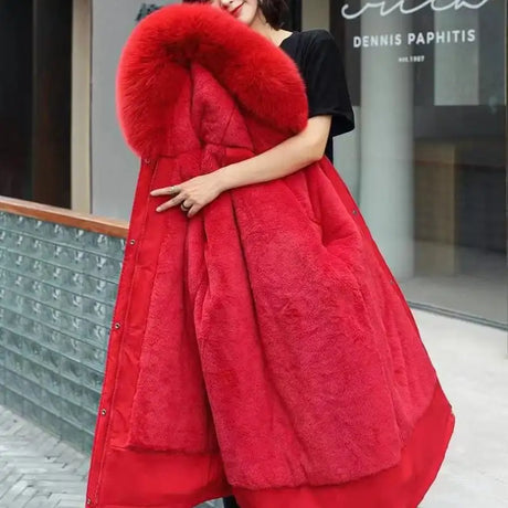 New In Coats & Jackets Women's Winter Padded Jacket Loose Casual Outerwears Fleece Hodded Windbreaker Elegant Office Lady's Coat - Lootquake