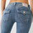 Sexy Women Pencil Leggings Jeans American Retro Trend Harajuku Hip Hop Pocket Embroidered Slim Jeans Low Waist Y2k Denim Pants - Lootquake