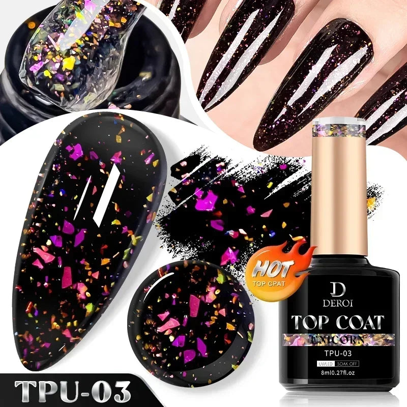 CNails No Wipe Gel Top Coat Clear Gel Base Coat Varnish Soak Off Flash Top Coat UV/LED Nail Art Accessories Matte Nail Polish