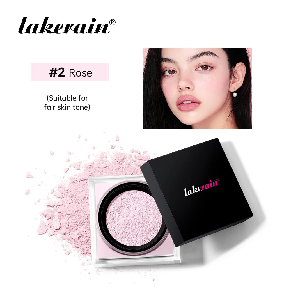 Polvos sueltos para hornear y fijar, de larga duración, control de grasa, rostro natural, mate, resistente al agua, iluminador, polvos sueltos, maquillaje, cosméticos