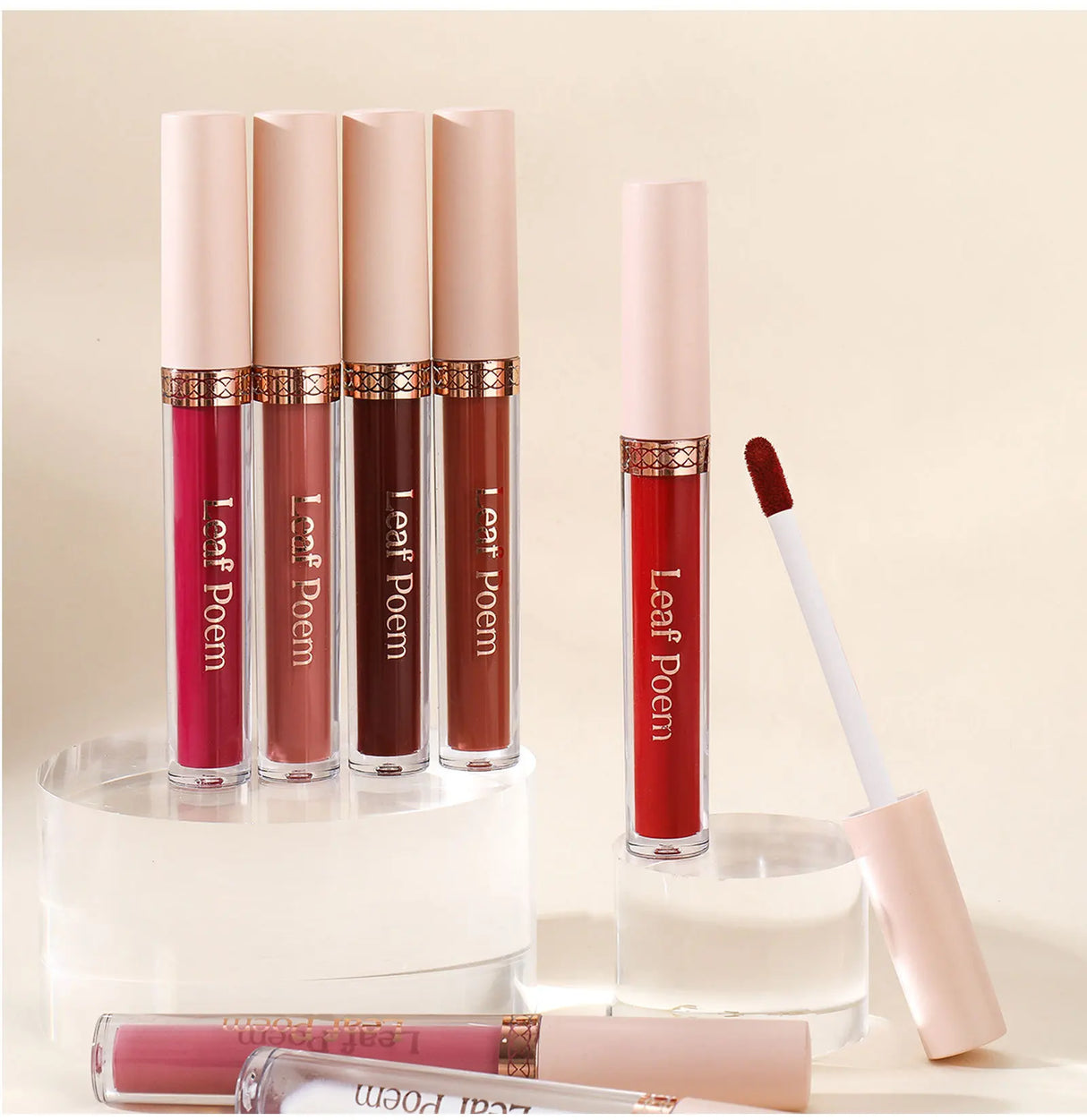 8 piezas de lápiz labial líquido mate, brillo de labios - resistente al agua, antiadherente, brillo de labios de larga duración, tonos marrón, rosa, morado y rojo, adecuado para el Día de San Valentín, diario, fiestas, viajes