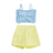 Adorable Baby Girl Sleeveless Top and Shorts Set with Cute Butterfly Print for Summer Outfit 2 Pieces Set - Lootquake