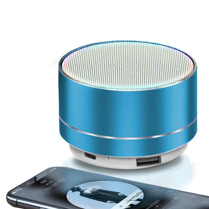 Altavoz Bluetooth portátil A10, música estéreo envolvente, minialtavoz subwoofer USB para exteriores, reproductor de audio, altavoz, micrófono, compatible con tarjeta SD