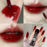 Adorable Bear Mirror Lip Glaze - Long-Lasting, Non-Fading, Hydrating Liquid Lipstick with Watery Texture - Luxurious Glossy Shin