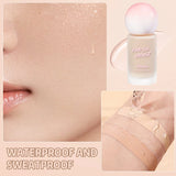 2-color Liquid Foundation BB Cream - Matte Cream, Long-lasting 24-hour Coverage Waterproof, Sodium Hyaluronate and Vitamin E