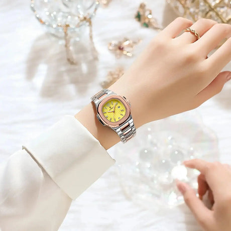 POEDAGAR Luxury Square Watch For Woman Luminous Waterproof Date Ladies Watch Elegant Women's Quartz Watches Simple Female Clock - Lootquake