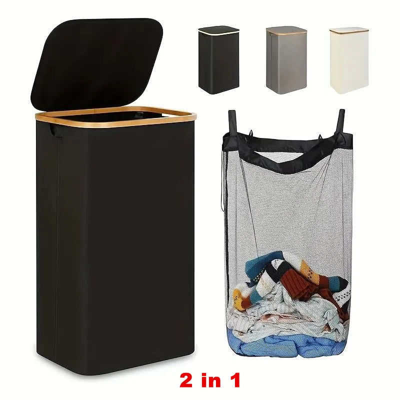 Poubelle de recyclage de cuisine 100 L et sacs de rangement, poubelle de recyclage de cuisine, poubelle de recyclage de bouteilles de grande capacité avec sacs fourre-tout amovibles,