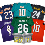 Autographed/Signed Football SILVER Series 4 Jersey Mystery Box with PSA JSA or Beckett COA