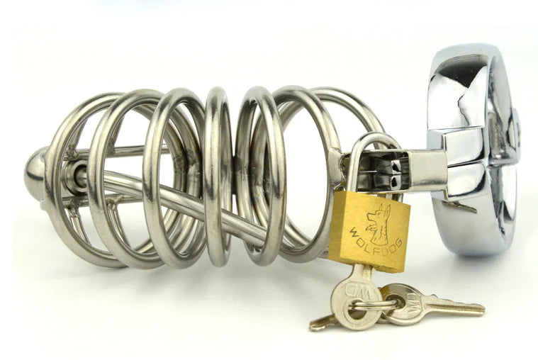 Adult Alternative Toys, Male Chastity Lock with Beads - Lootquake