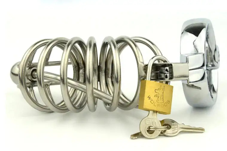 Adult Alternative Toys, Male Chastity Lock with Beads - Lootquake